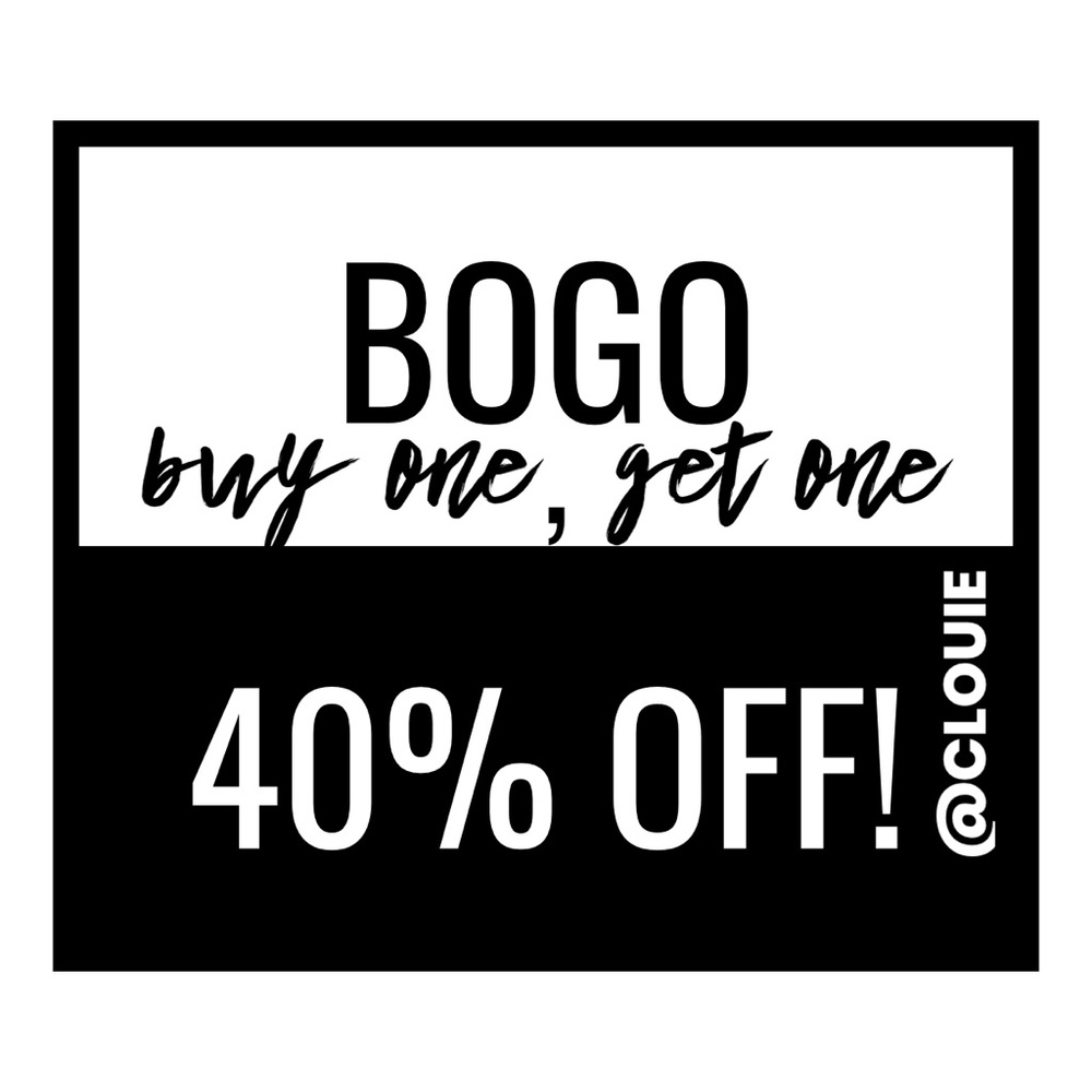 Buy one item, get another item 40% off!